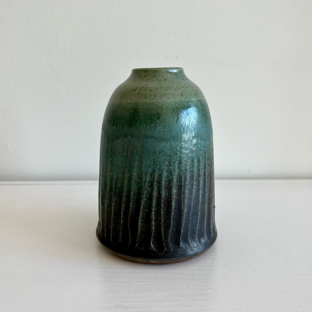 Vintage Handmade Studio Pottery Textured Vase